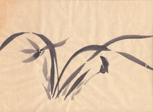 Load image into Gallery viewer, Japanese Spring Orchid Sumie Brush Painting - Greeting Card
