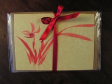 Load image into Gallery viewer, Christmas Cards (6 pack) - Zen Japanese Art - Wabisabi Festive season - Red Ink Paintings - Chinese Art - Festive Cards - Red Ink Drawing