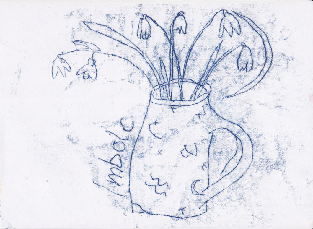 Imbolc Flowers Greeting Card